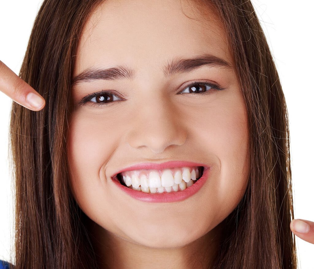 Young woman smiling